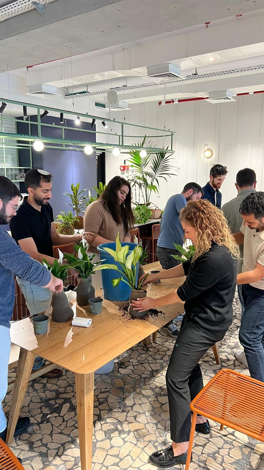 MIND TEl Aviv office planting party
