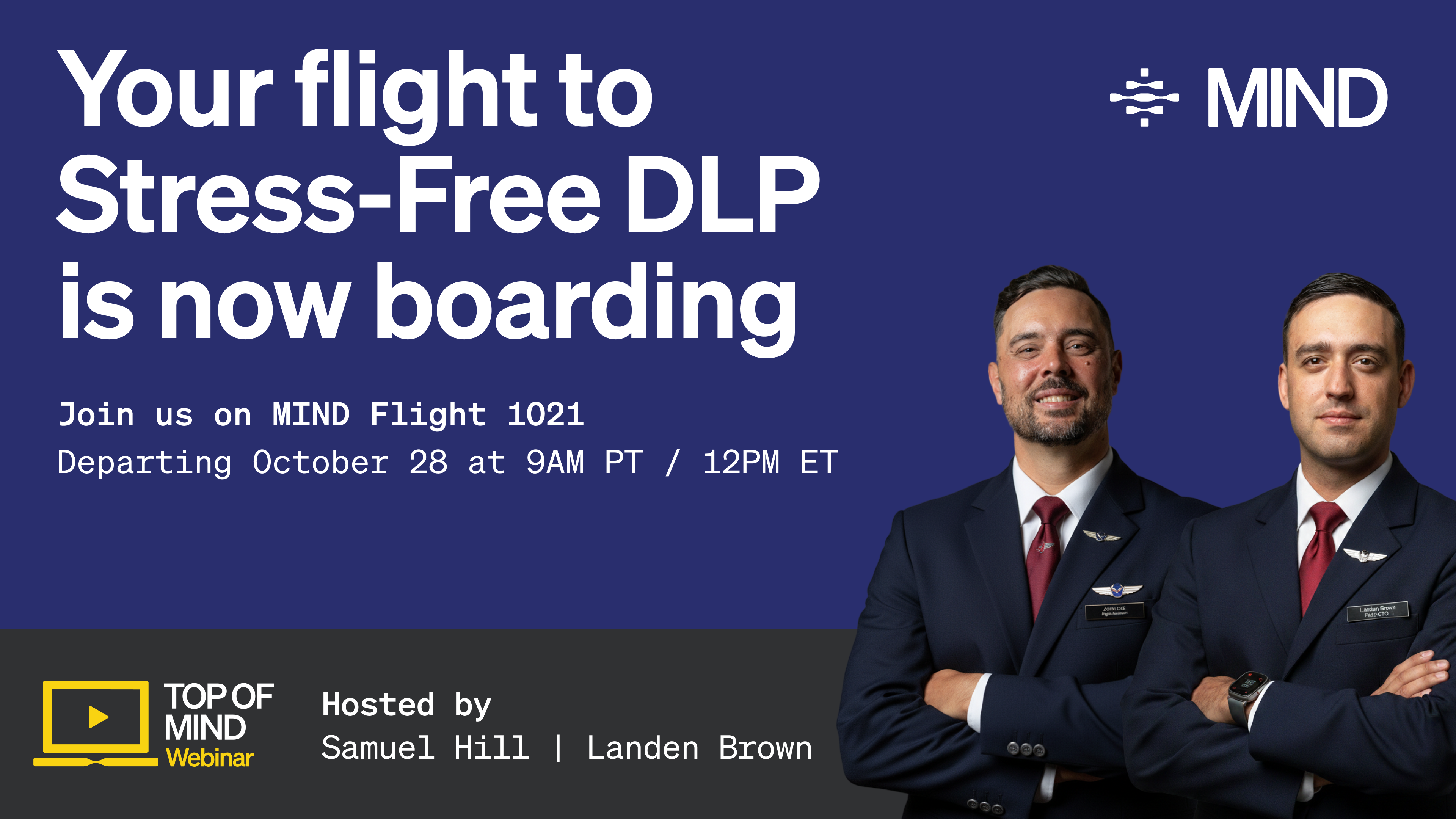 MIND webinar graphic for new product release