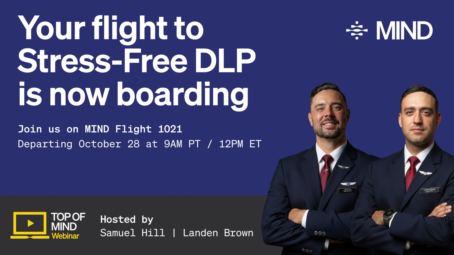 MIND webinar graphic for new product release