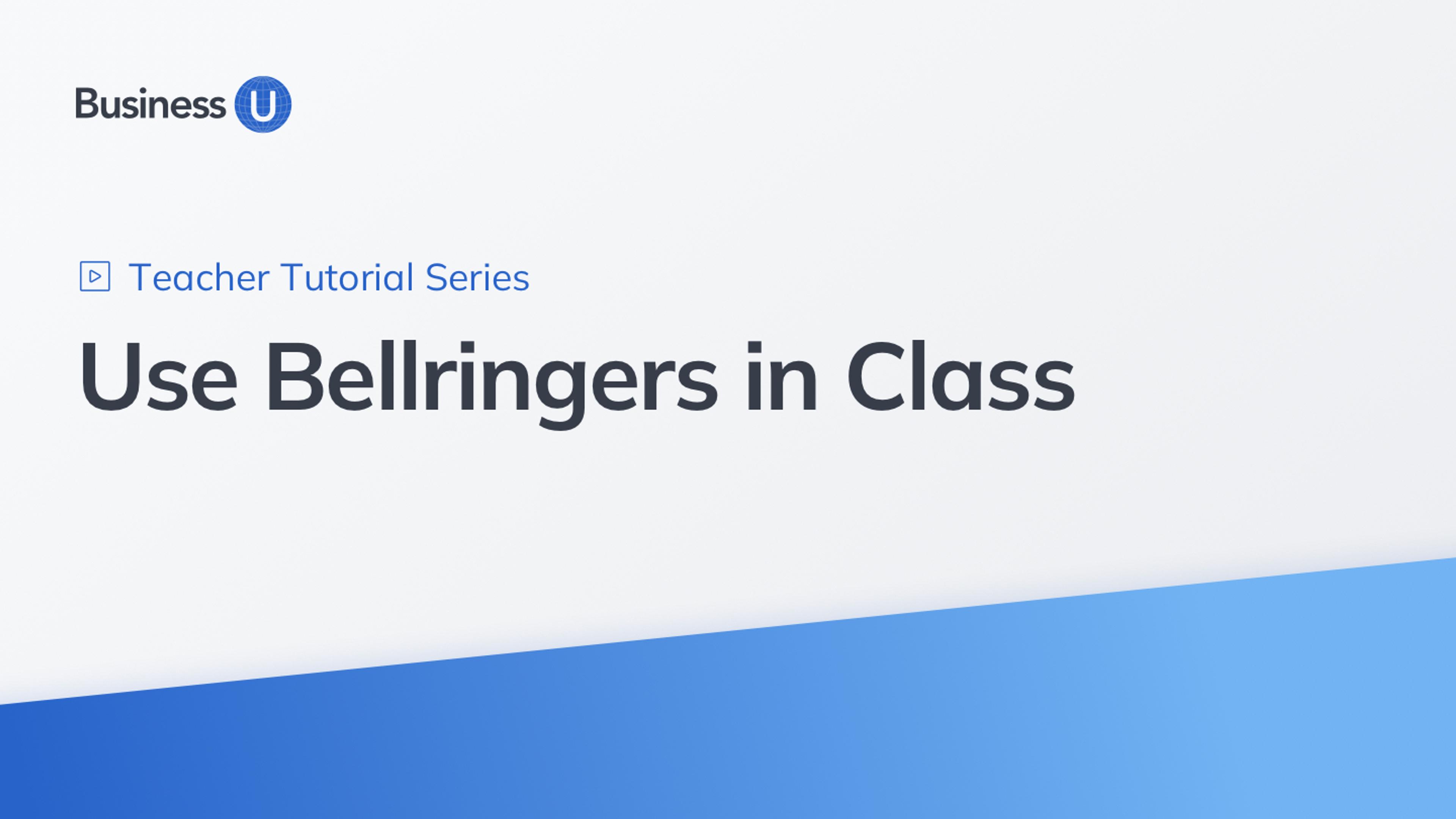 Thumbnail for Use Bellringers in Class