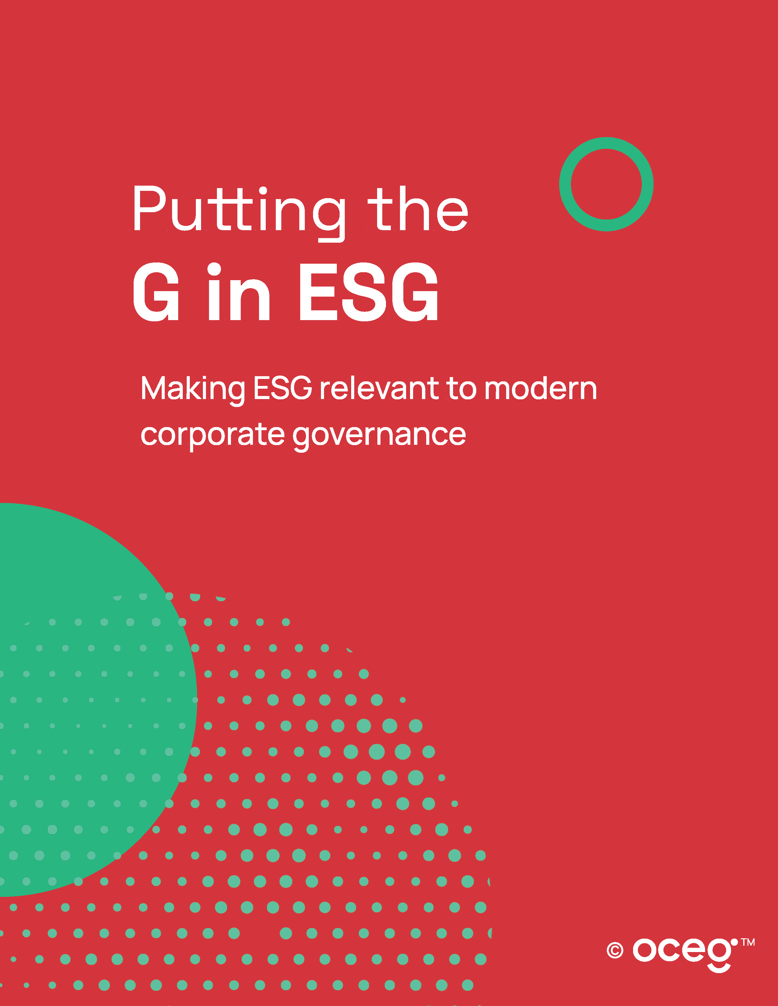 Putting the G in ESG - Making ESG relevant to modern corporate ...