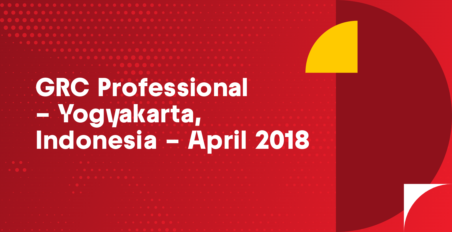 Grc Professionalâ â Yogyakarta Indonesia â April 2018 Oceg