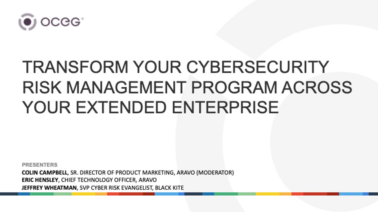 Transform Your Cybersecurity Risk Management Program Across Your ...