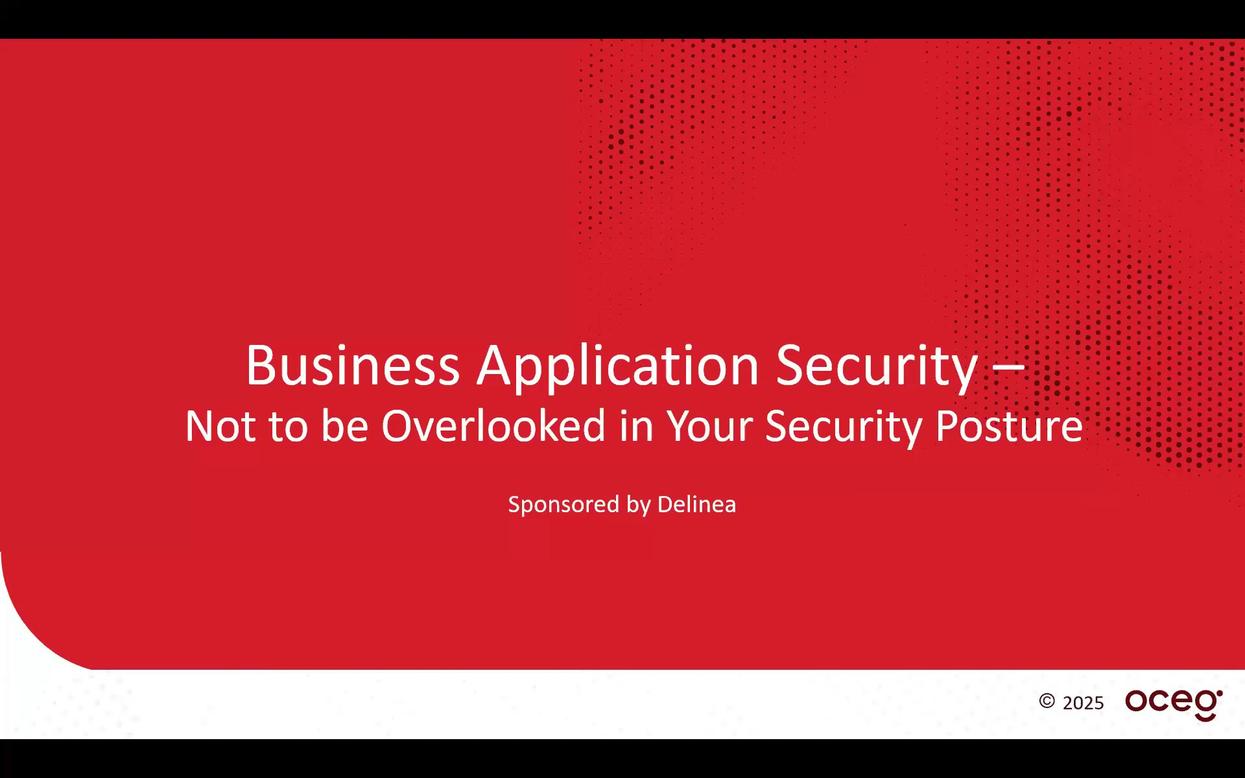 Business Application Security – Not to be Overlooked When in Your ...