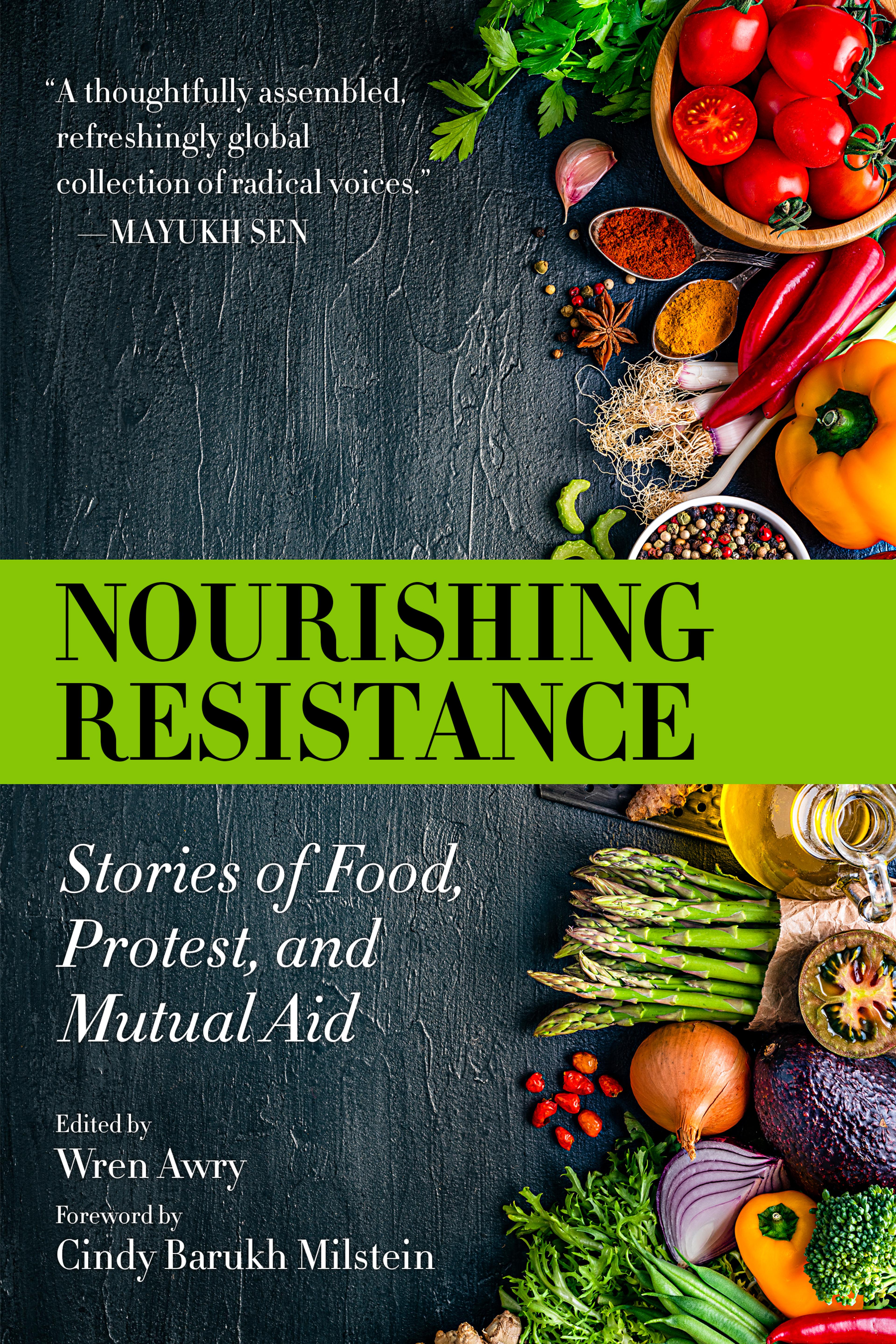 Cover of book titled Nourishing Resistance: Stories of Food, Protest, and Mutual Aid