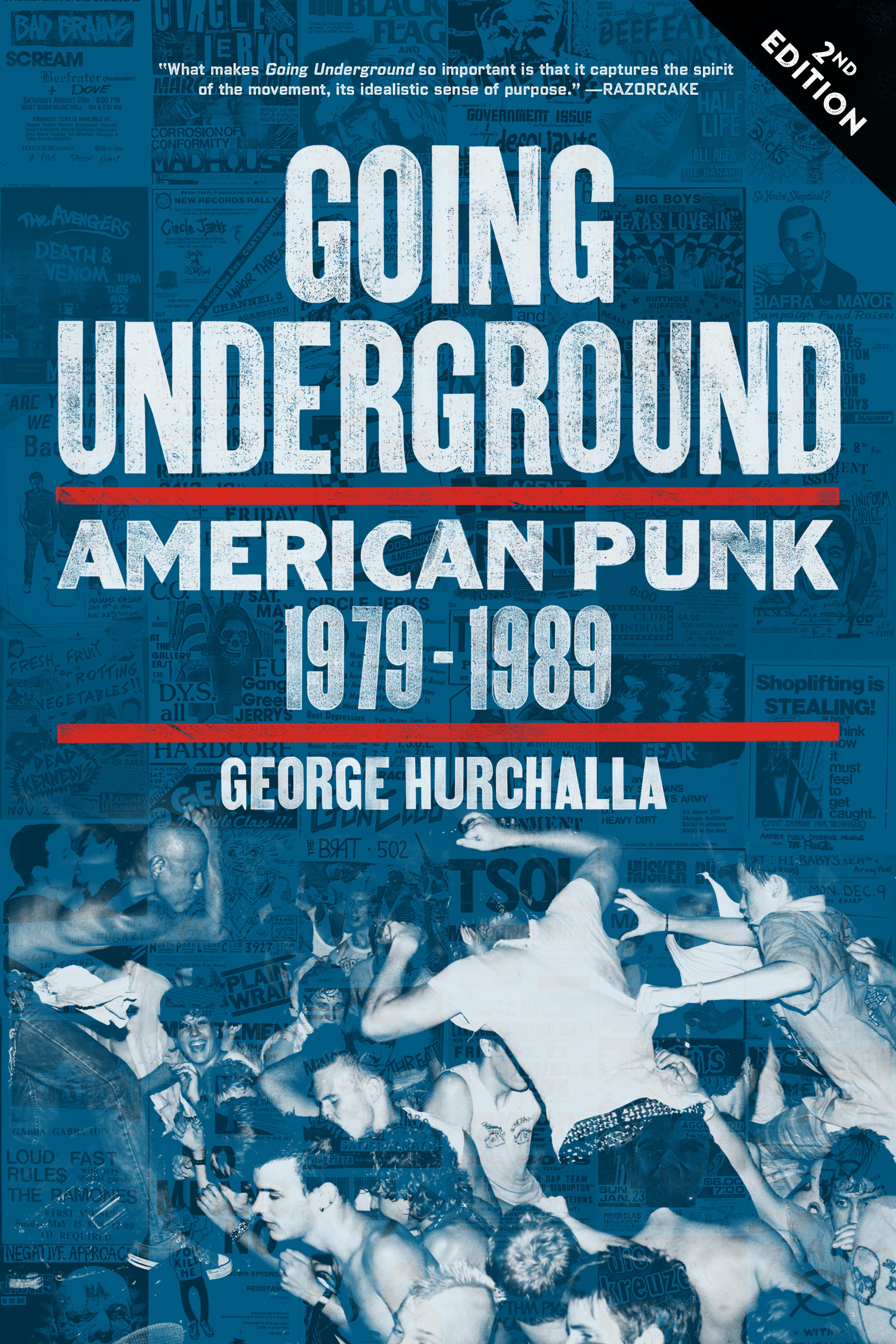 Cover of book titled Going Underground: American Punk 1979–1989