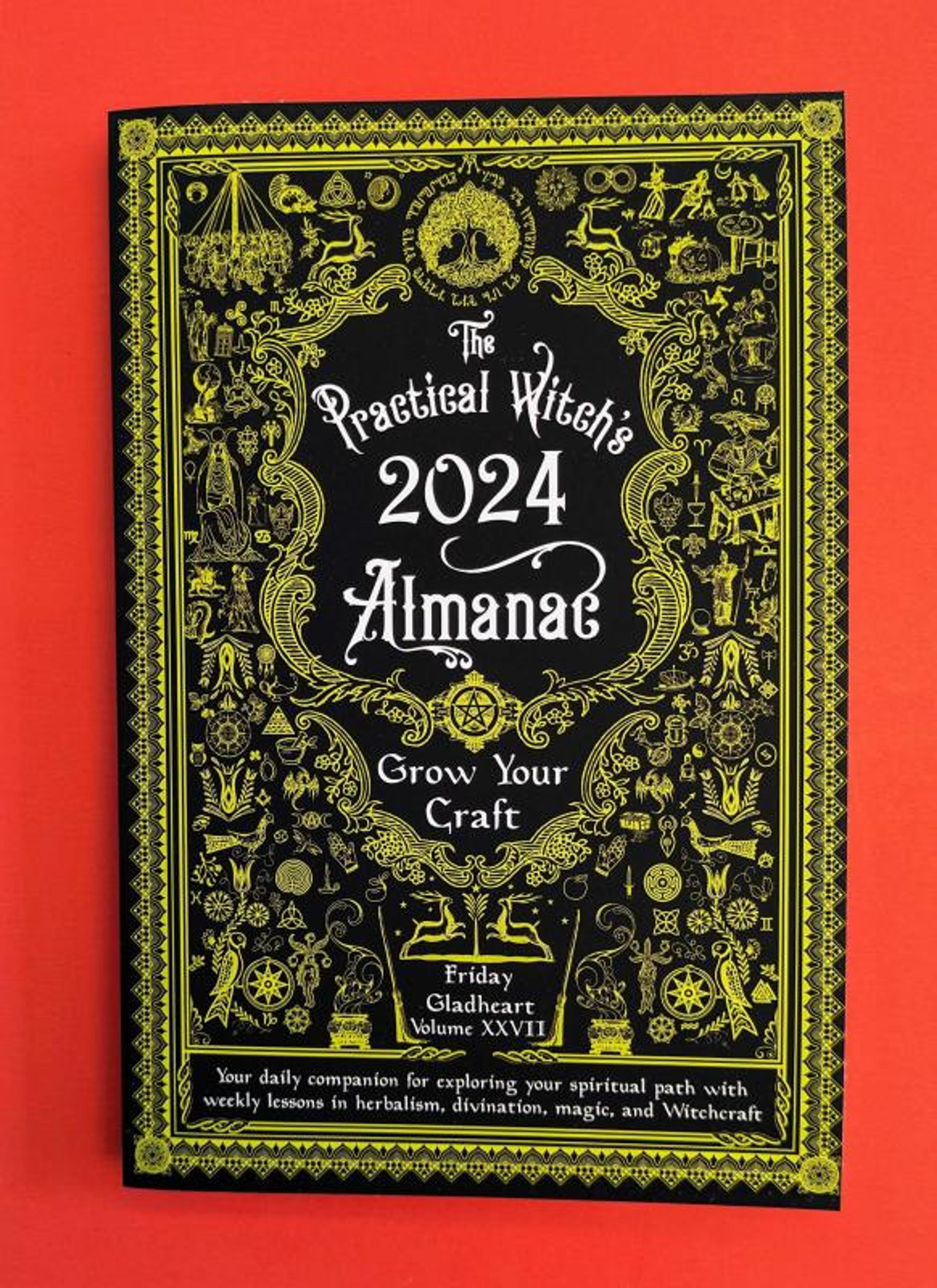 Cover of book titled The Practical Witch's Almanac 2024: Grow Your Craft