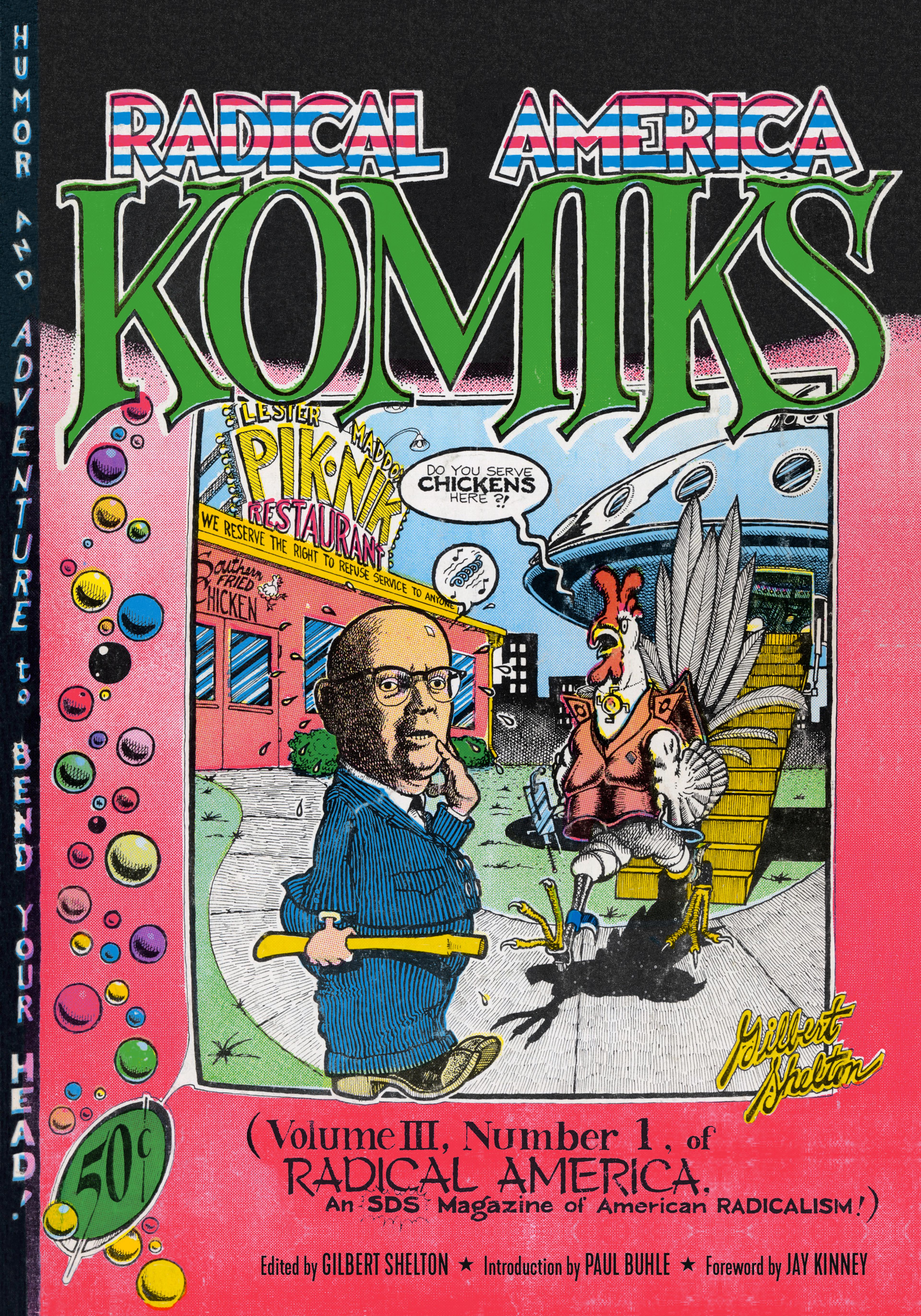 Cover of book titled Radical America Komiks