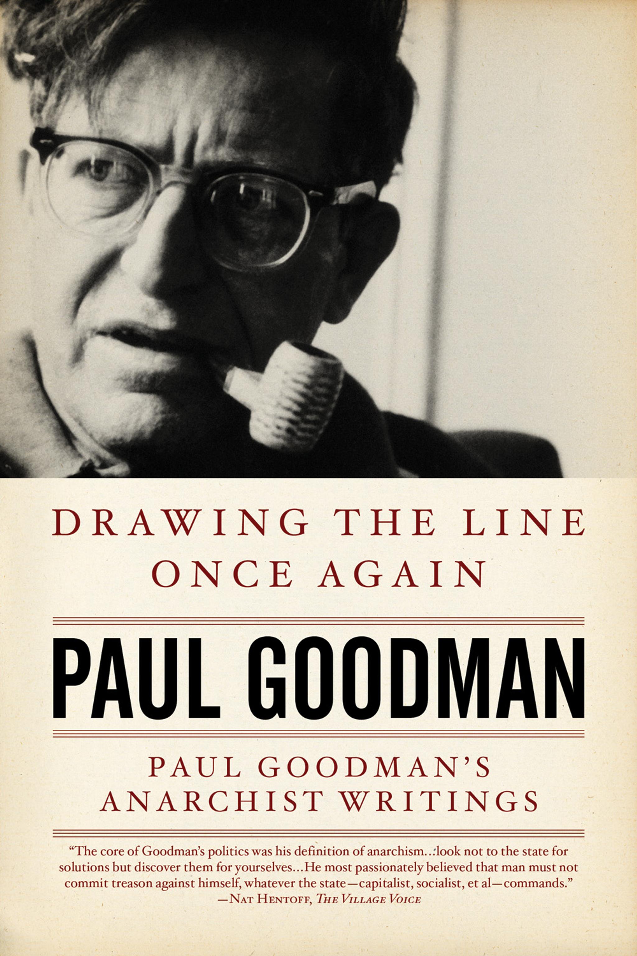 Cover of book titled Drawing the Line Once Again: Paul Goodman's Anarchist Writings