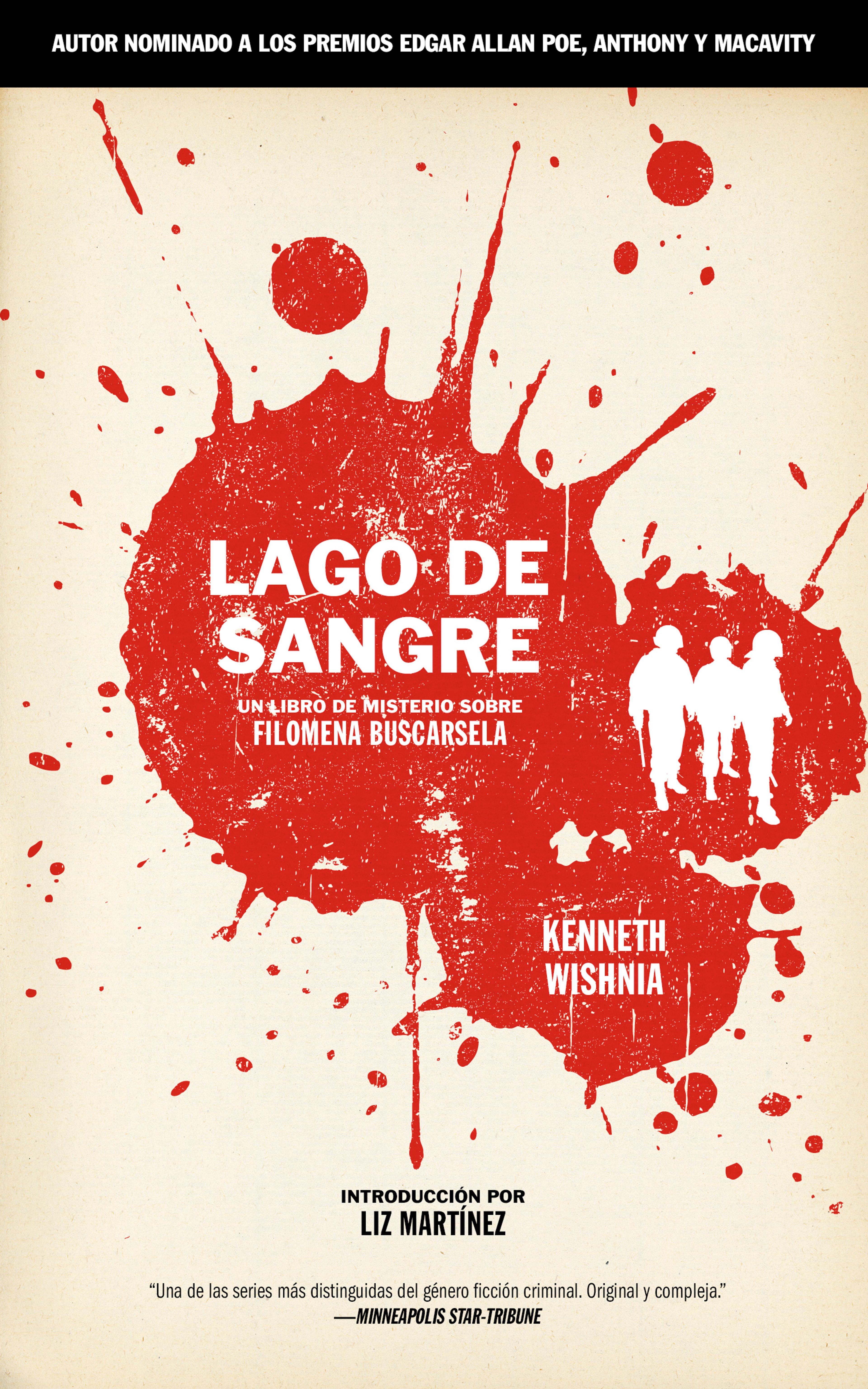 Cover of book titled Lago de Sangre: Un libro de misterio sobre Filomena Buscarsela