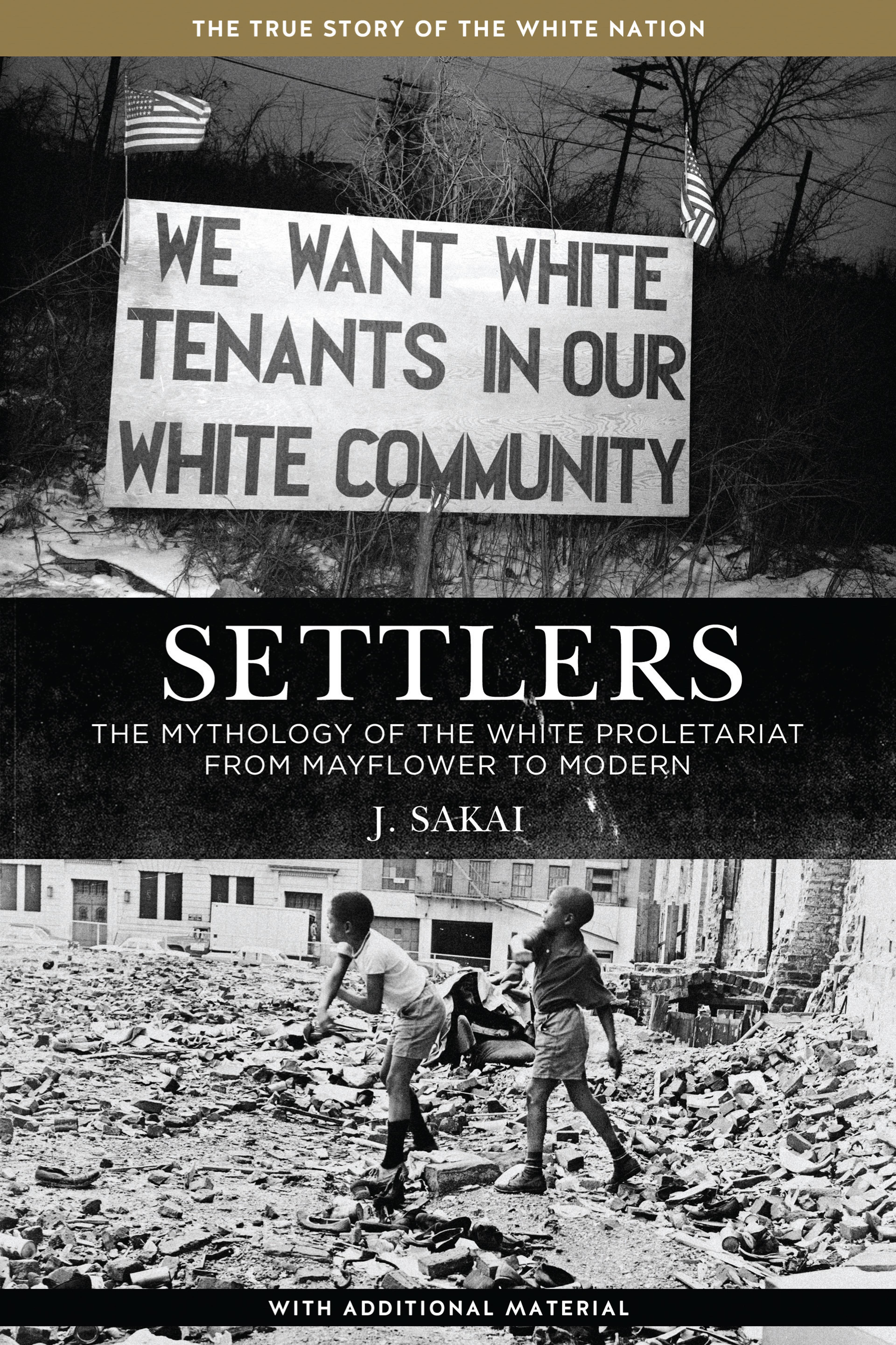 Cover of book titled Settlers: The Mythology of the White Proletariat from Mayflower to Modern