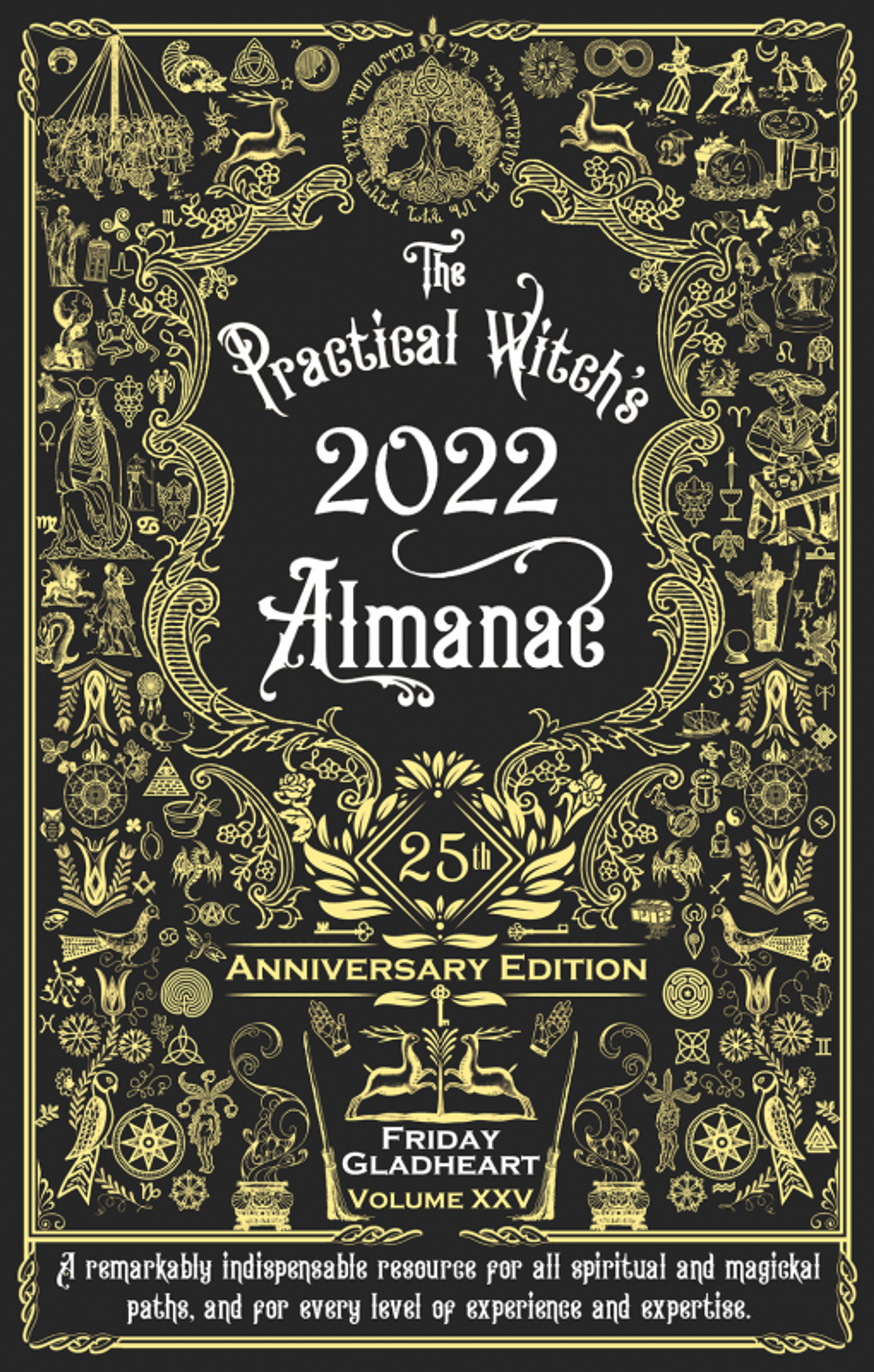 Cover of book titled The Practical Witch's Almanac 2022: 25th Anniversary Edition