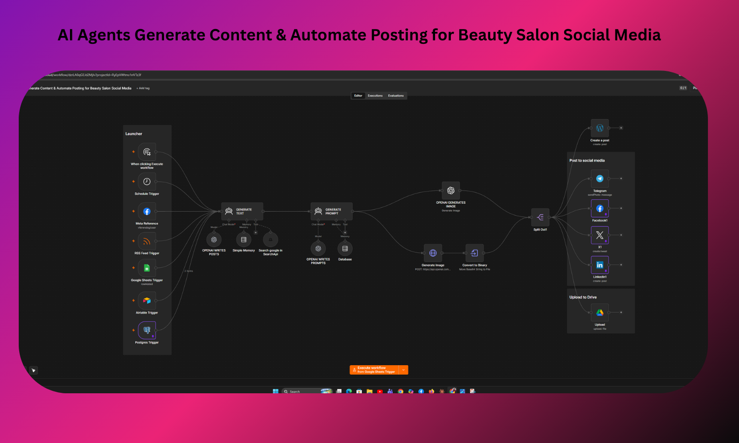 AI Content & Auto-Posting for Beauty Salon Social Media