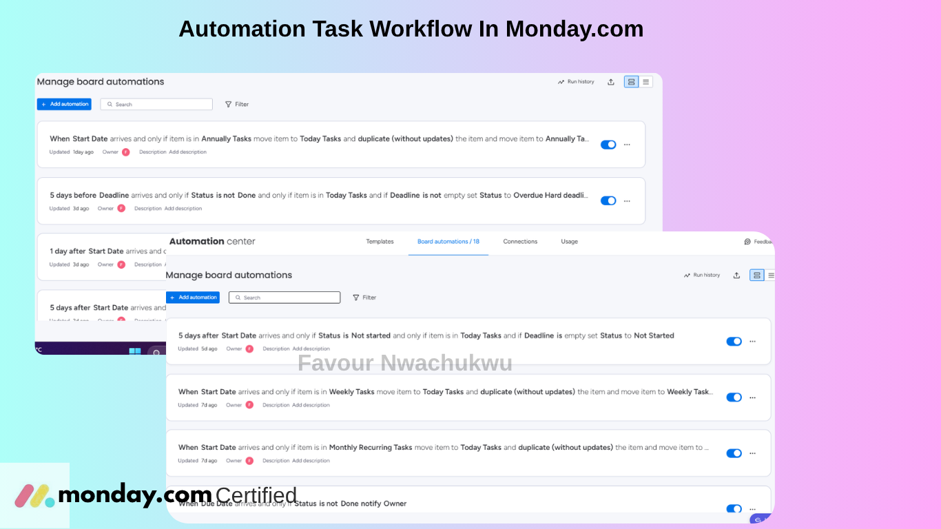 Automation Task Workflow