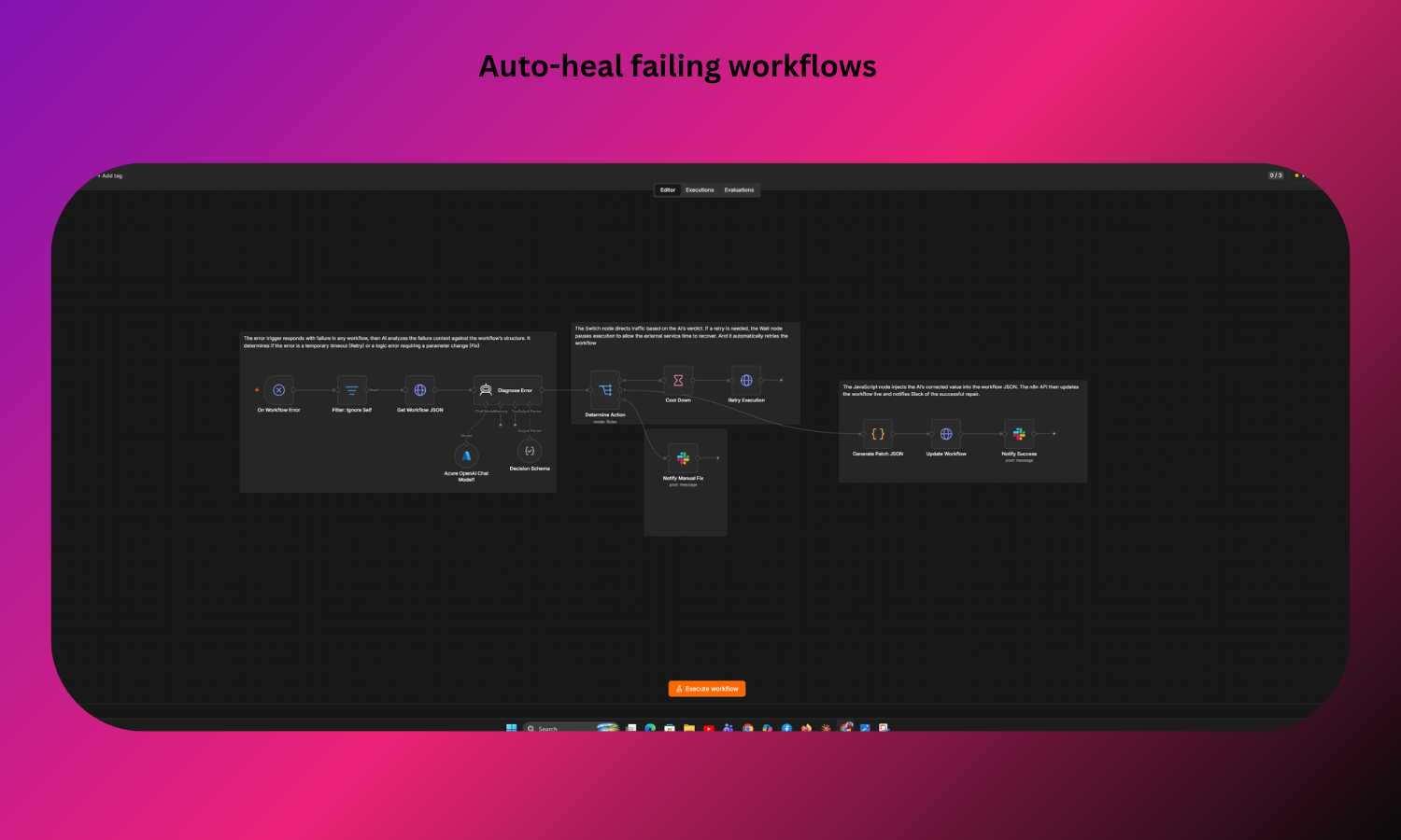 Auto-Heal Failing Workflows