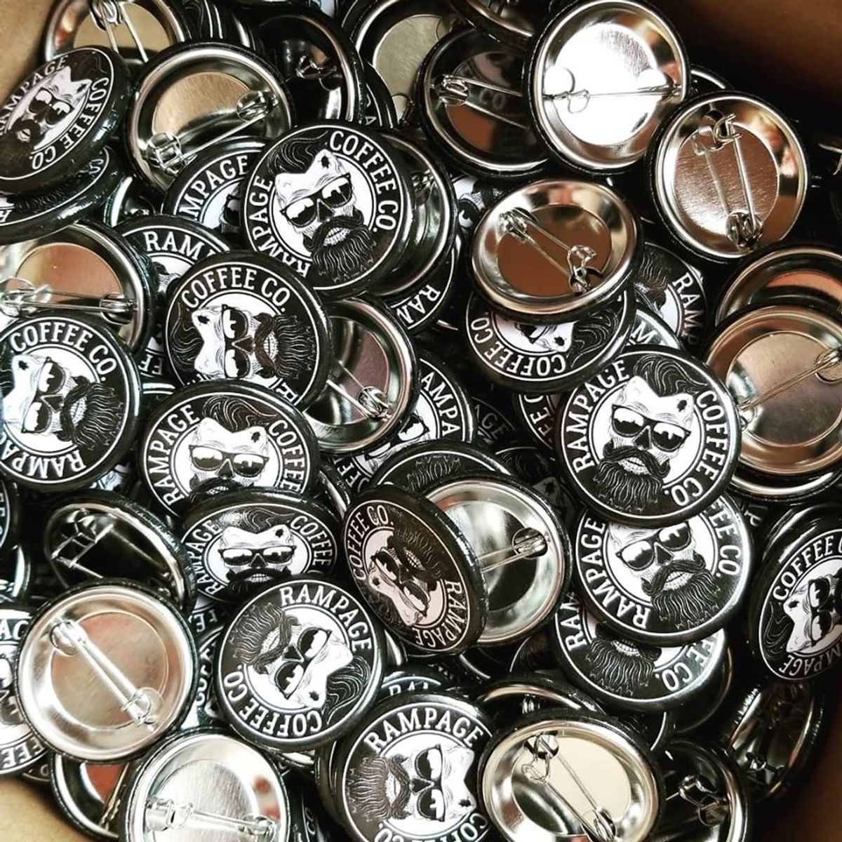 Pins with logo