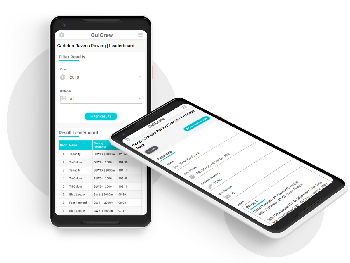 OuiCrew Phone Graphic