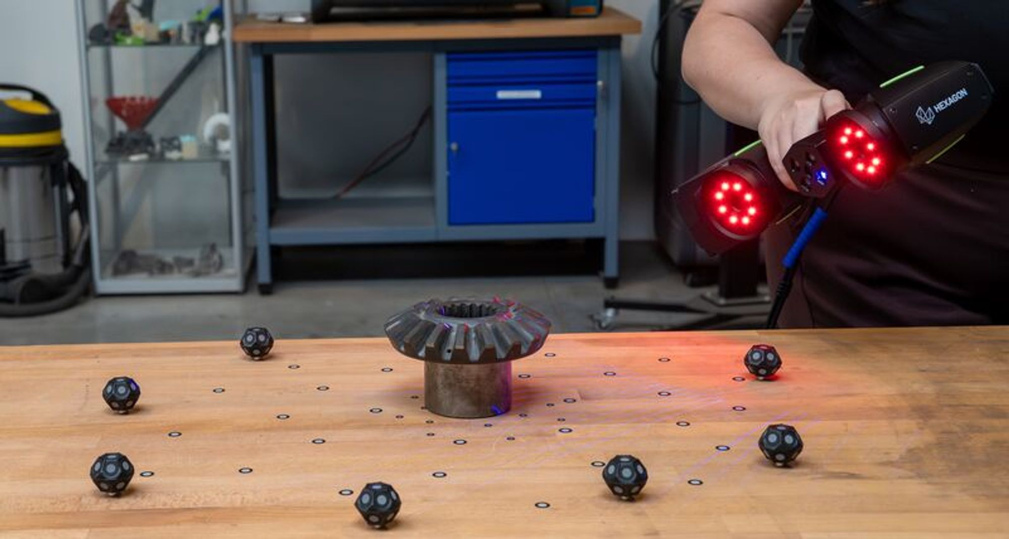 Scanning a wheel with the MetraSCAN 3D