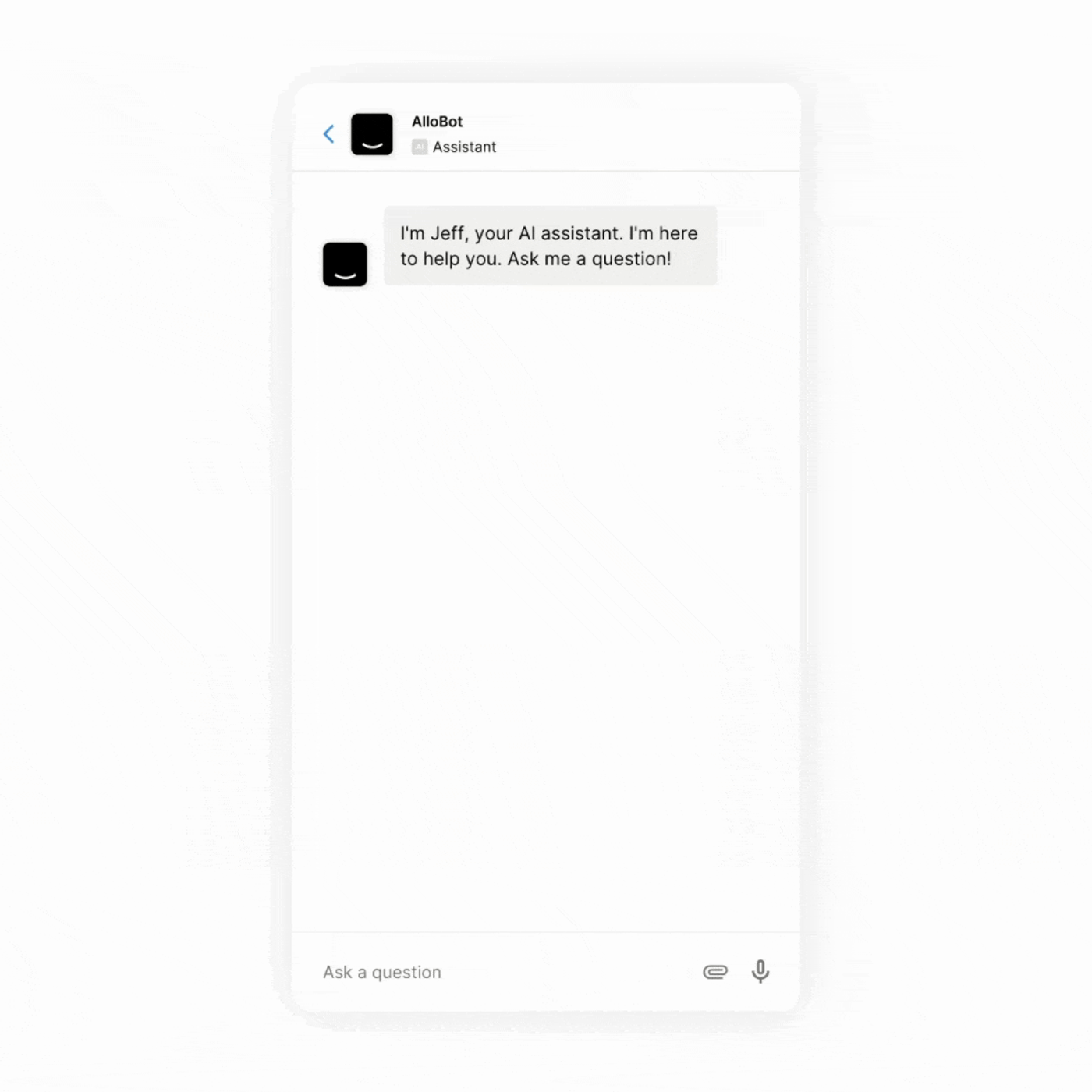 GIF of a E-commerce AI chatbot to track shipments