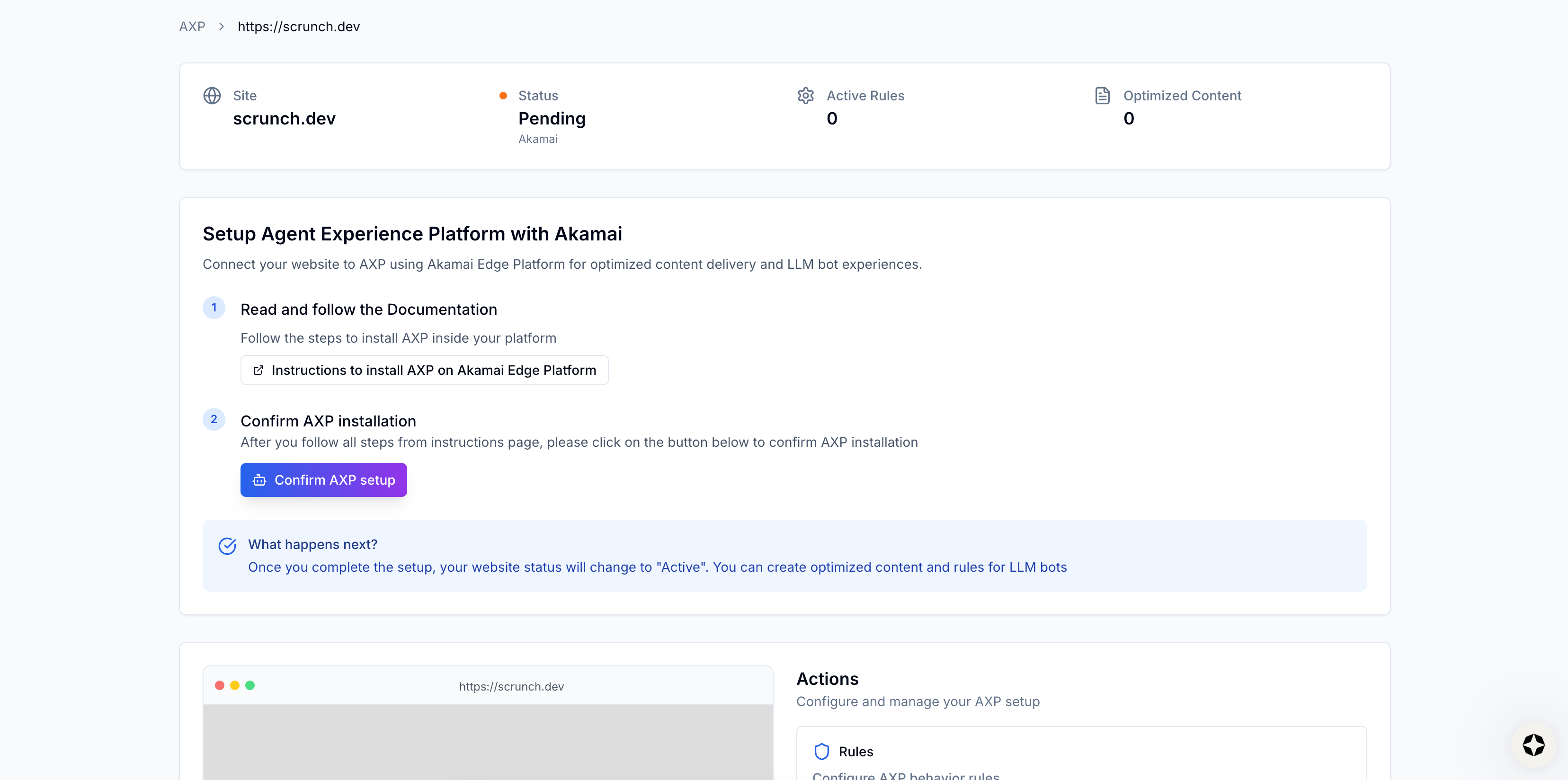 Image from AXP tab in Scrunch Image from AXP tab in Scrunch