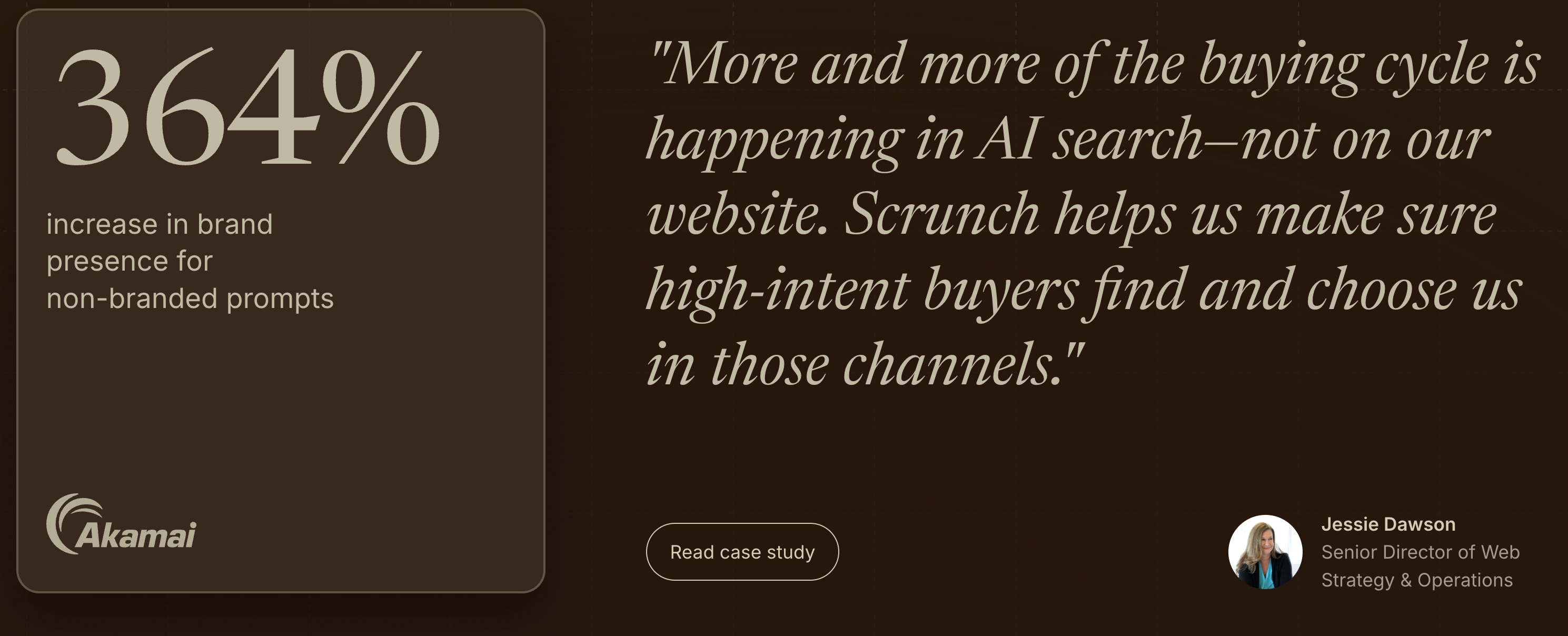 Image of customer quote from Scrunch website