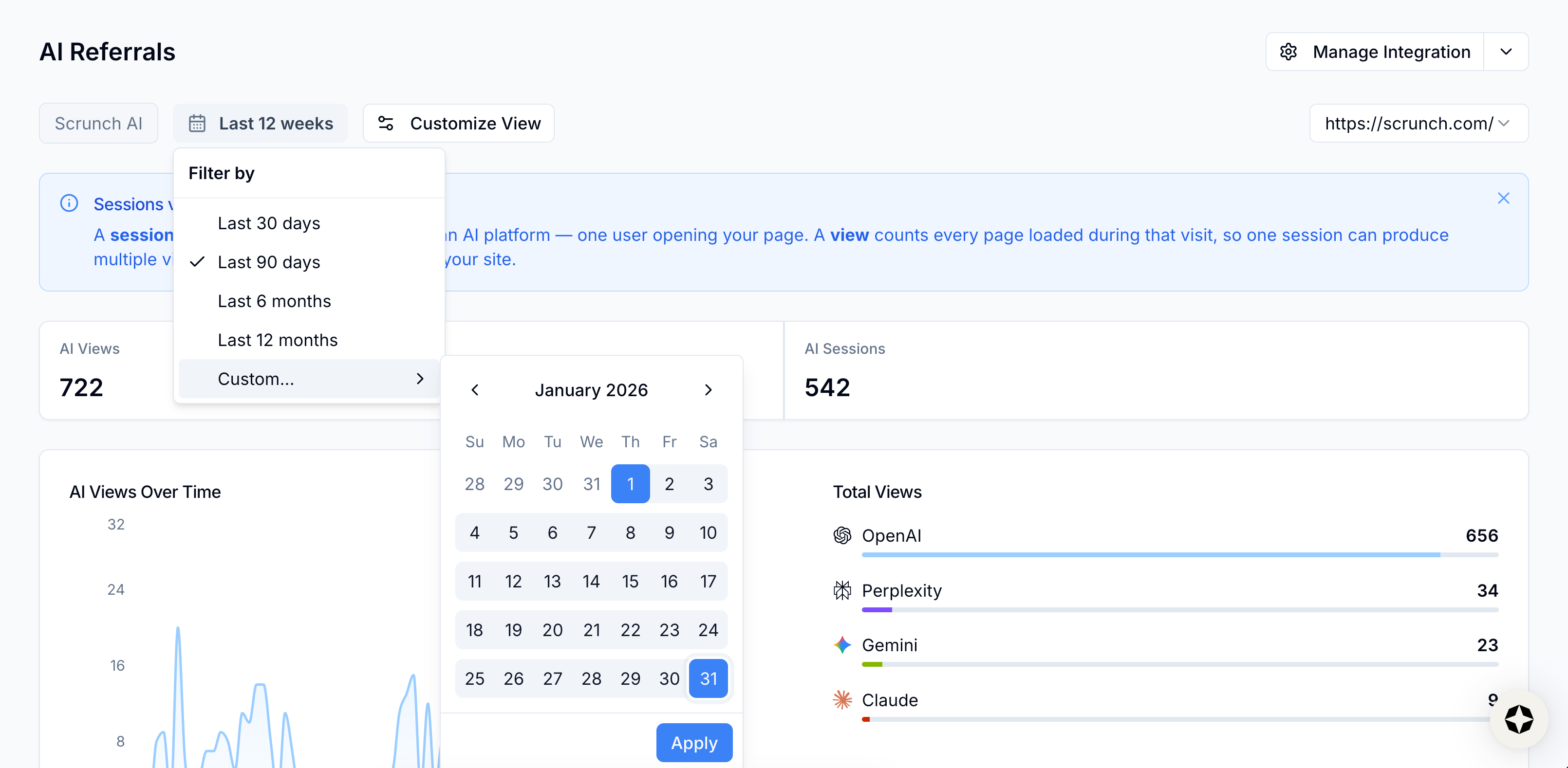 View date options View date options