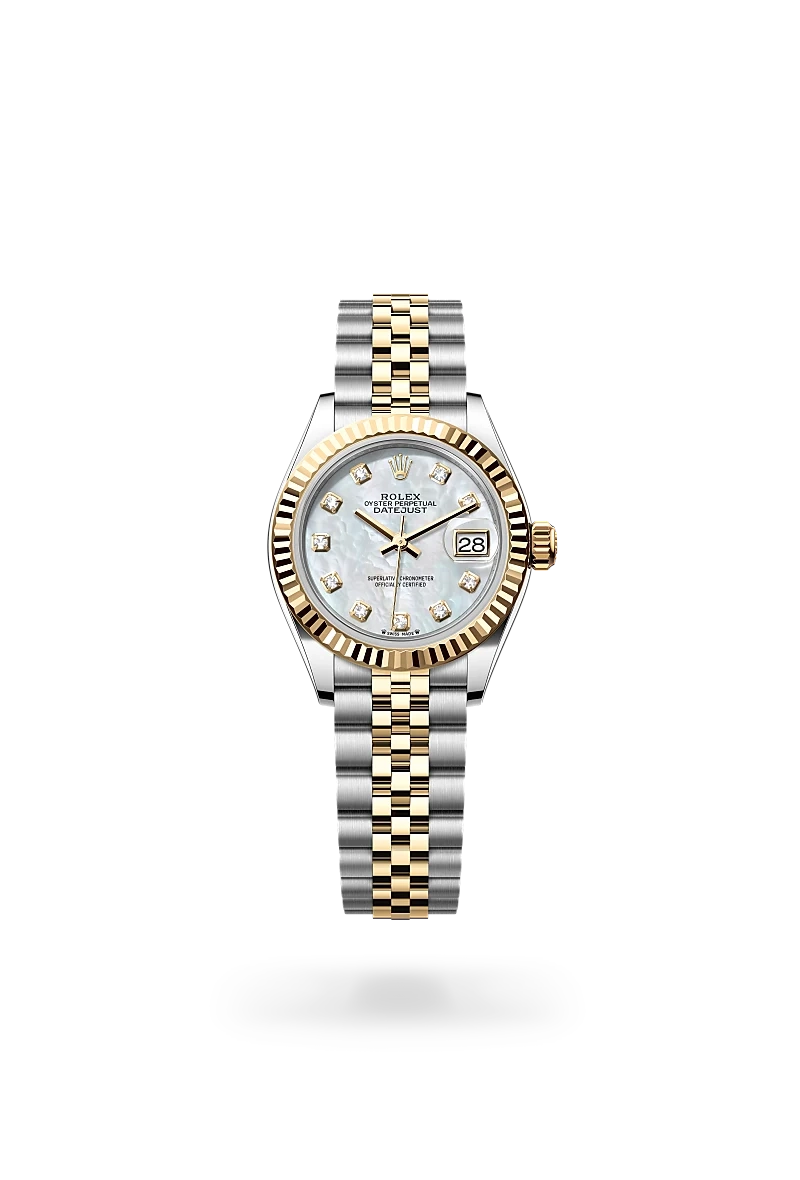 Lady-Datejust Rolex Lady-Datejust, Oyster, 28 mm, acier Oystersteel et or jaune | Château d'Ivoire