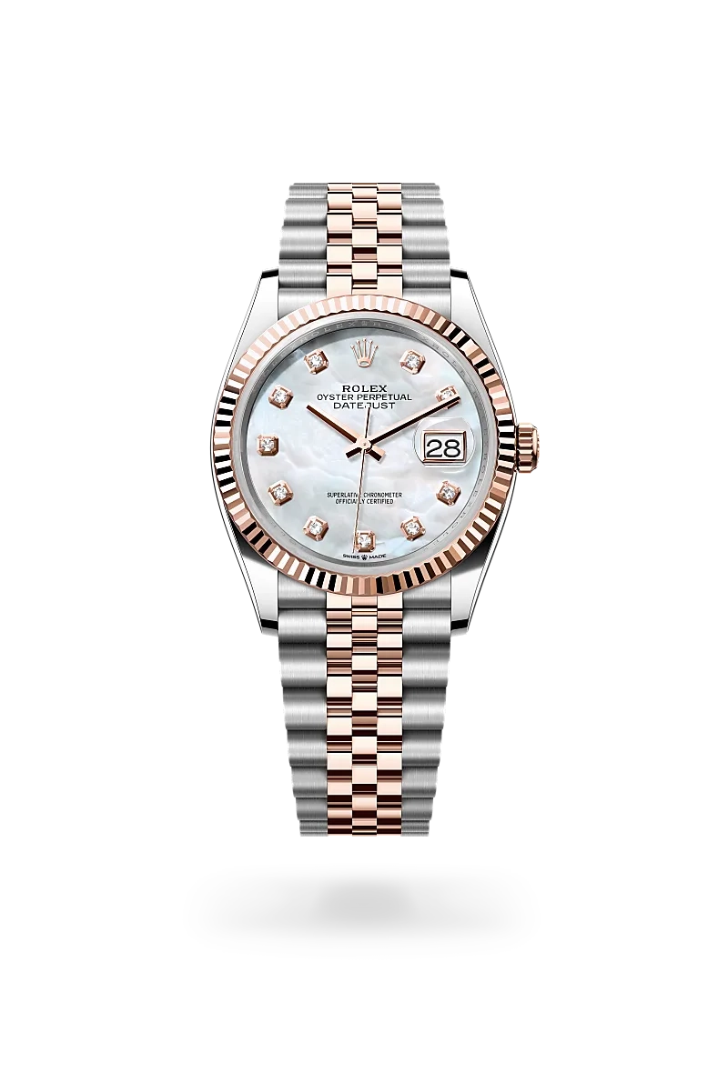 Rolex Datejust 36, Oyster, 36 mm, acier Oystersteel et or Everose | Château d'Ivoire