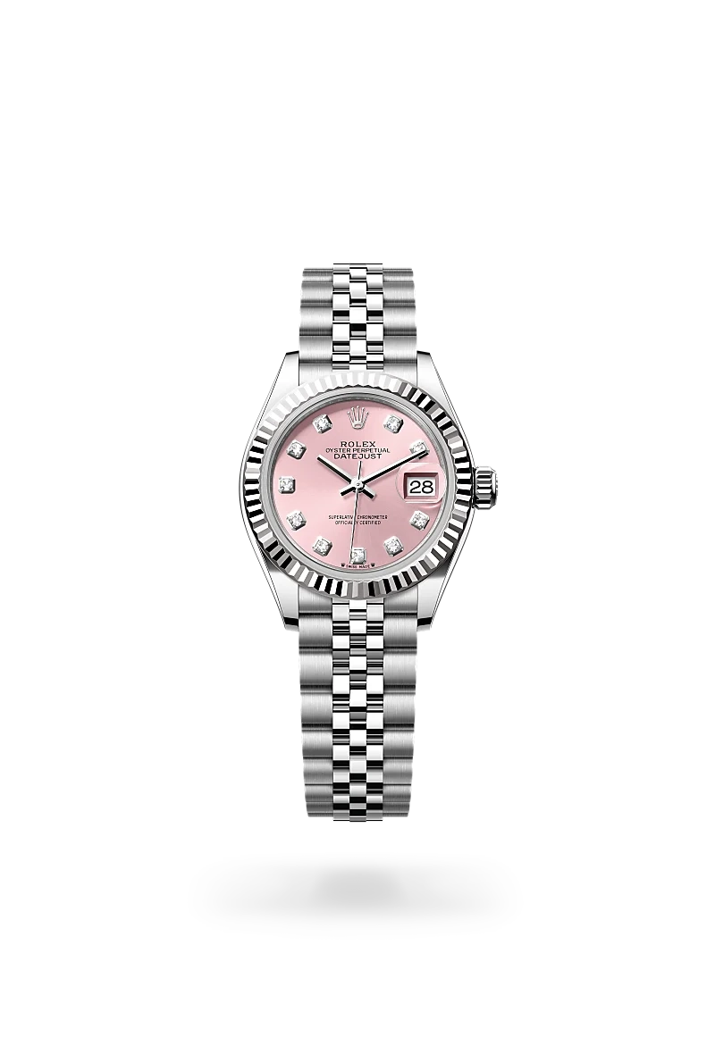 Lady-Datejust Rolex Lady-Datejust, Oyster, 28 mm, acier Oystersteel et or gris | Château d'Ivoire