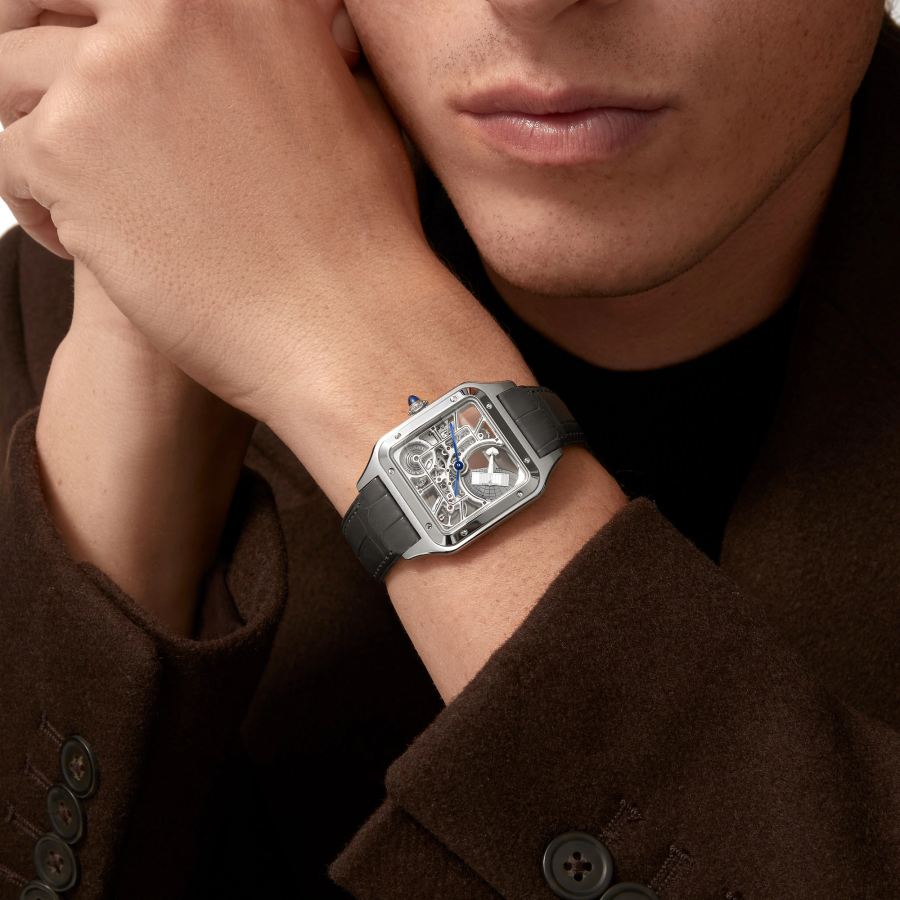 Cartier Santos‑Dumont Skeleton Micro‑Rotor