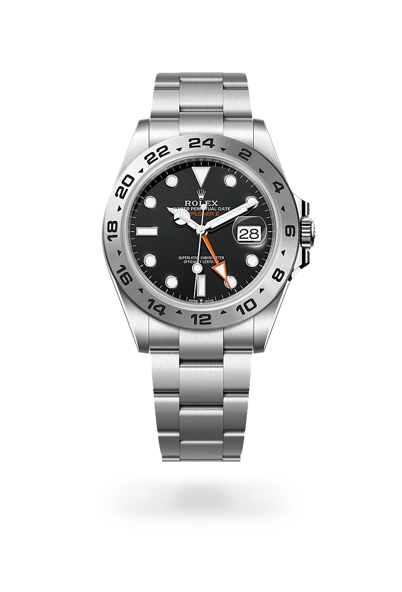 Rolex Explorer II, Oyster, 42 mm, Oystersteel | Château d'Ivoire