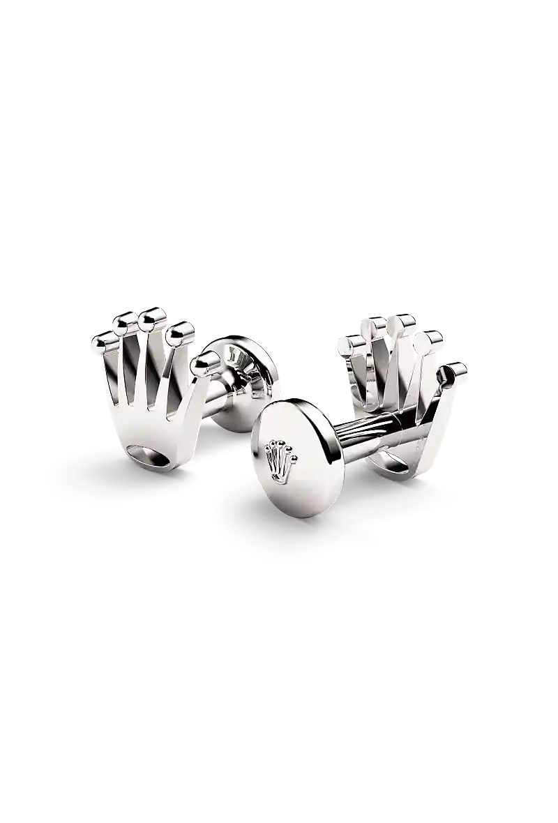 ‘Crown’ cufflinks Rolex ‘Crown’ cufflinks,White gold | Château d'Ivoire