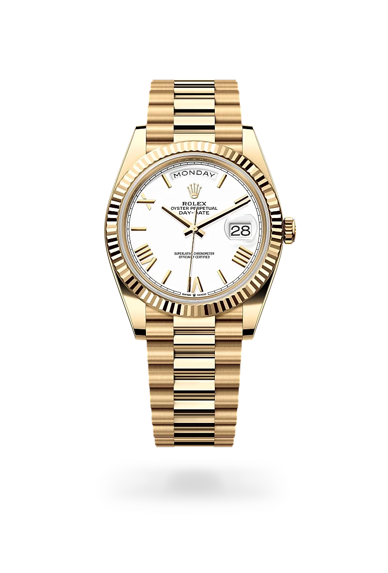 Rolex Day-Date 40, Oyster, 40 mm, or jaune | Château d'Ivoire
