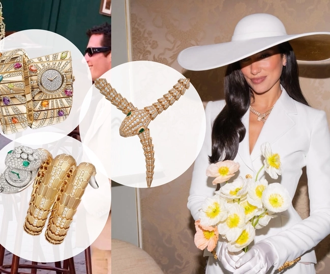 Dua Lipa célèbre son mariage dans un éclat de haute joaillerie Bvlgari