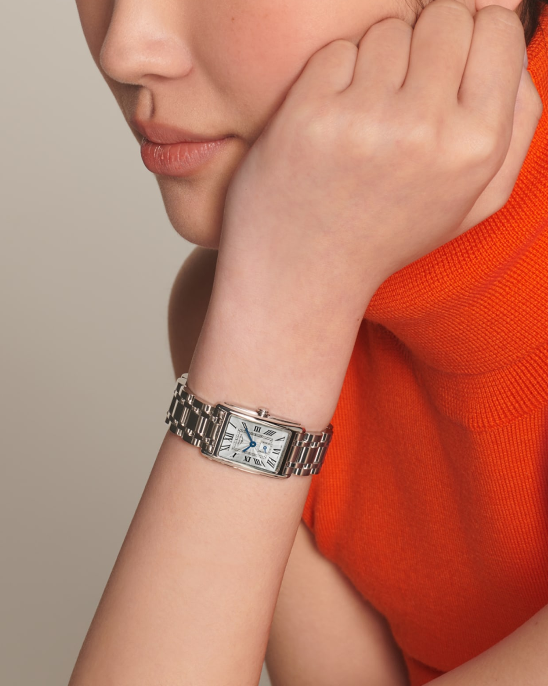 The DolceVita watch by Longines in steel