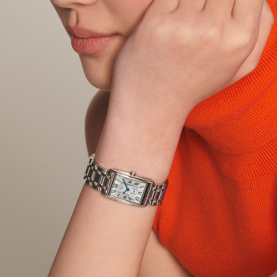 The DolceVita watch by Longines in steel