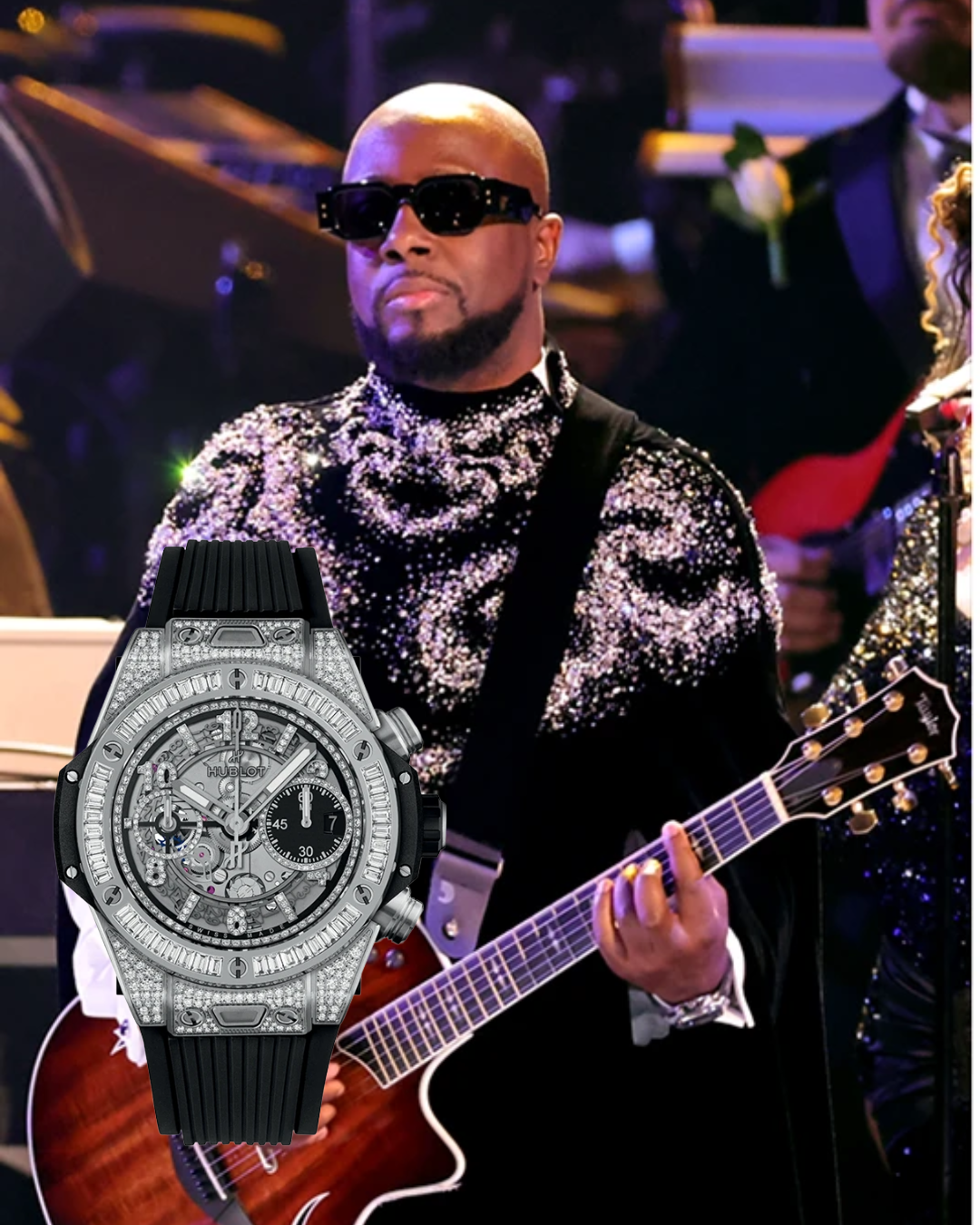 Wyclef Jean-Hublot Big Bang Unico Titanium Jewelry