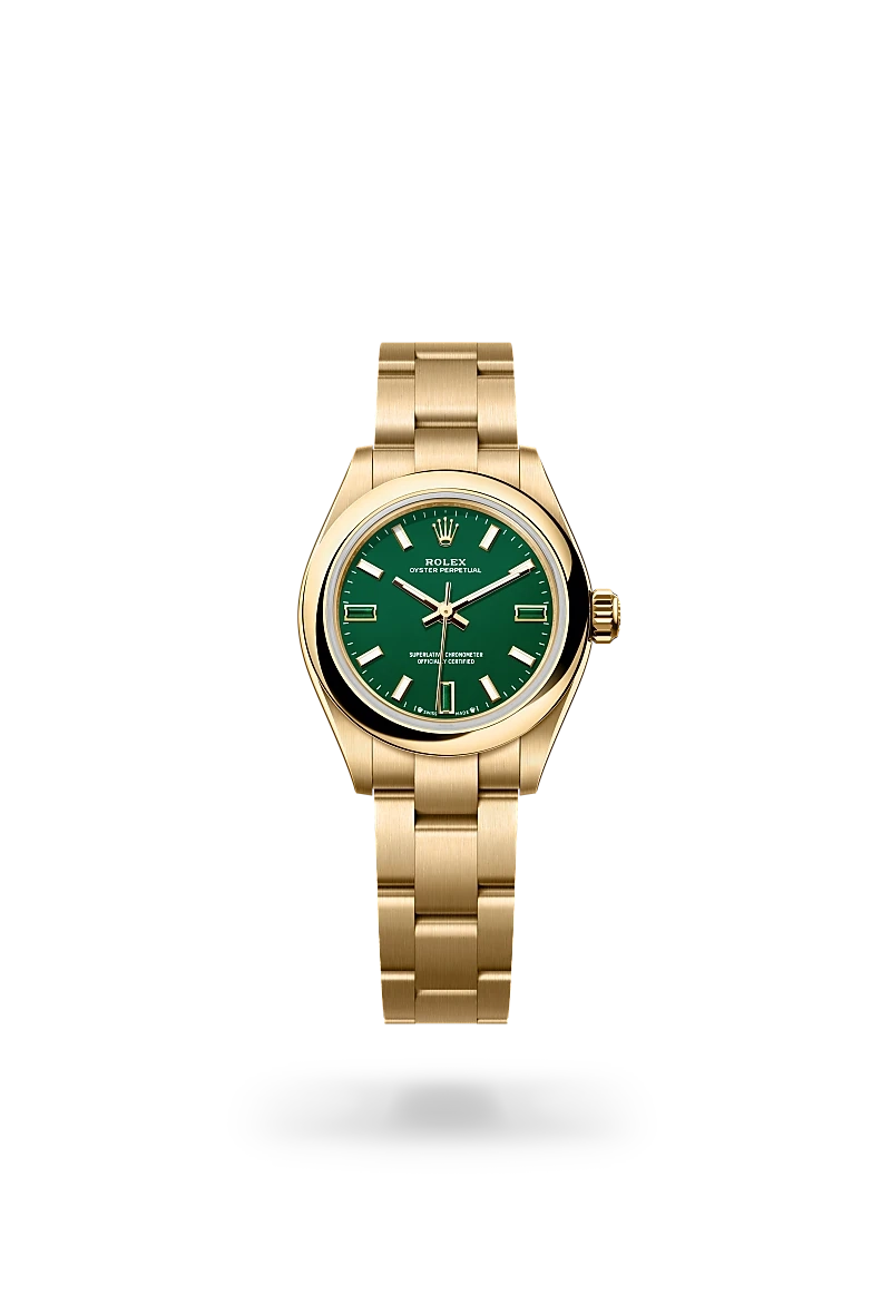 Rolex Oyster Perpetual 28, Oyster, 28 mm, or jaune | Château d'Ivoire