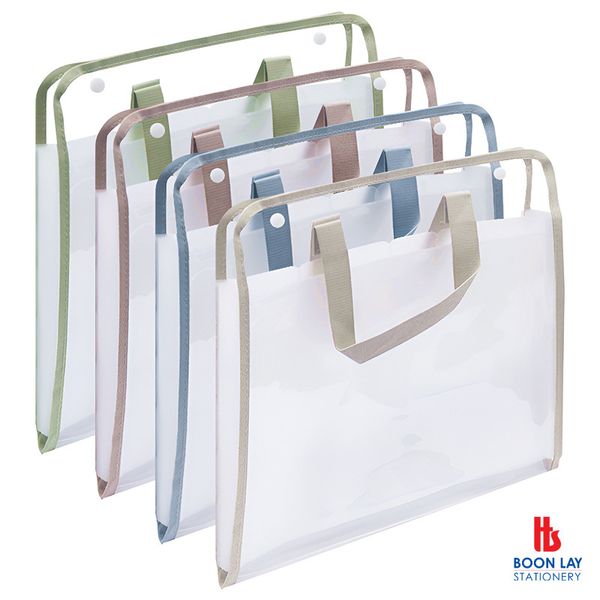 Transparent Expanding Bag 12 Pockets A4 Horizontal (ZS6688A)