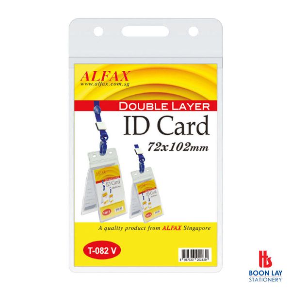 ALFAX Multi-Function 2 Pockets ID Card 72x102mm - Pack of 10pcs (T082V)