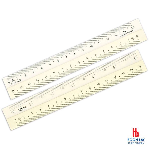 ALFAX Plastic Ruler 15cm (RU6)