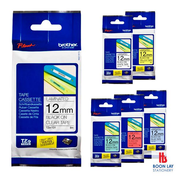 BROTHER TZe Laminated Label Tape 12mm