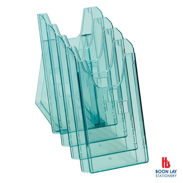 MULTIFORM Wall Rack with 6 pockets A6 Portrait - Glass Green (06963737)