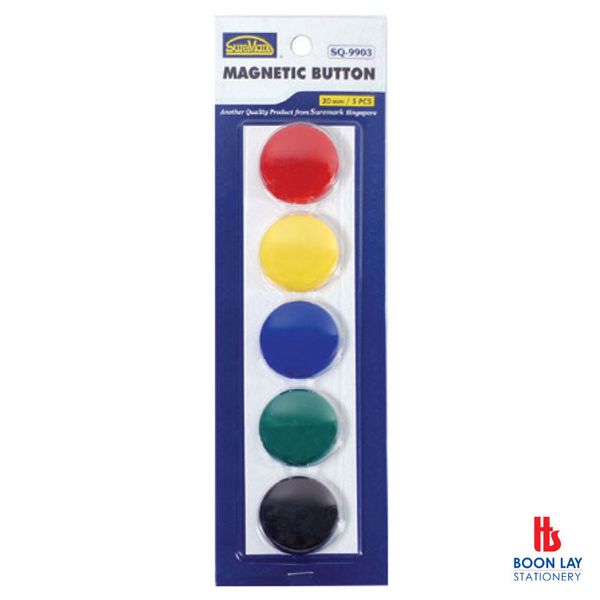SUREMARK Magnetic Buttons Ø30mm - Pack of 5's (SQ9903)