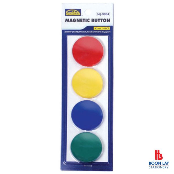 SUREMARK Magnetic Buttons Ø40mm - Pack of 4's (SQ9904)