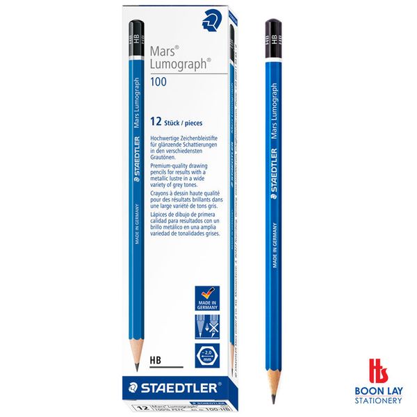 STAEDTLER Mars Lumograph Premium Pencil - Box of 12's (100)