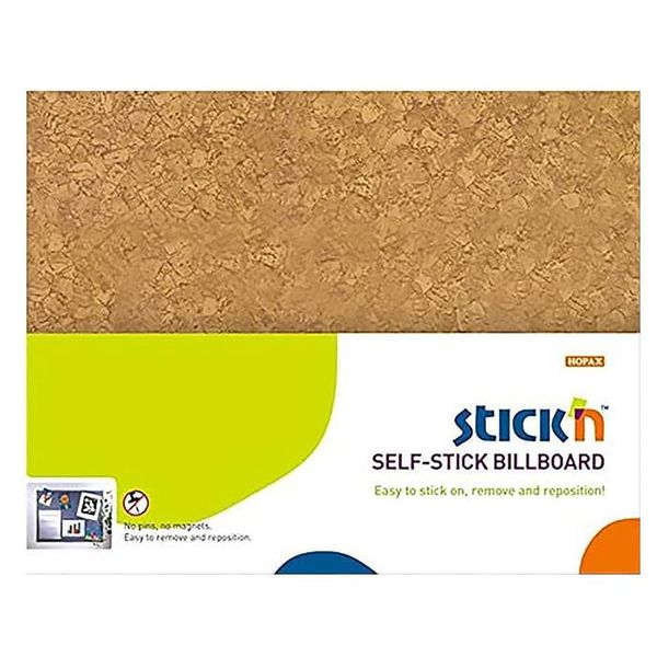 HOPAX Stick'n Self-Sticky Board 46x58cm Brown (23023)