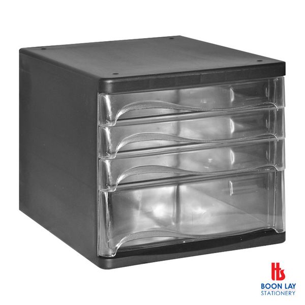 Letter Case 4-Tier - Black (LC8811)