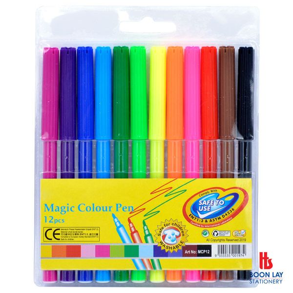 Magic Colour Pen - 12 colours (MCP12)