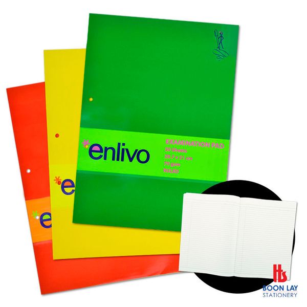 ENLIVO Examination Writing Pad Side Bound 50pgs A4 (PD0673478)